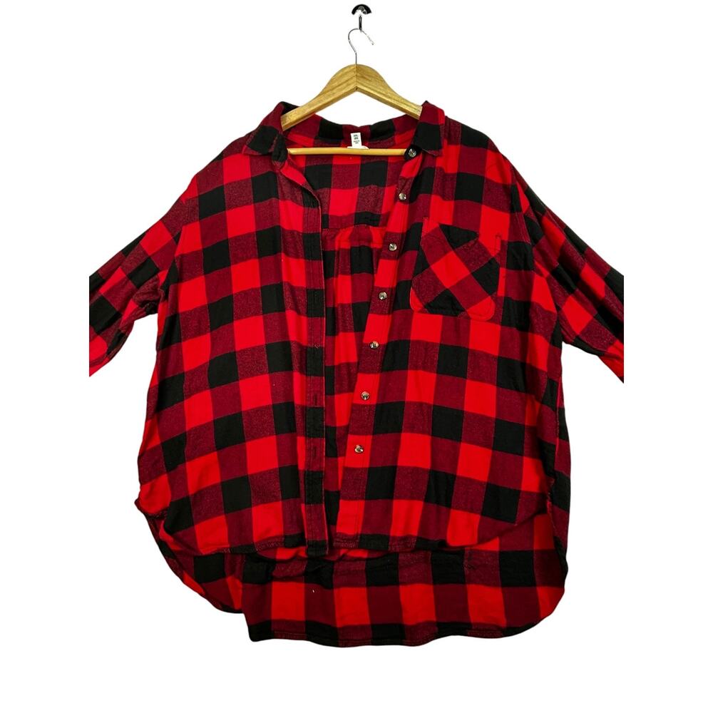 The Nightmare Before Christmas Upcycled Buffalo Plaid Flannel Shirt XXL - Picture 8 of 11